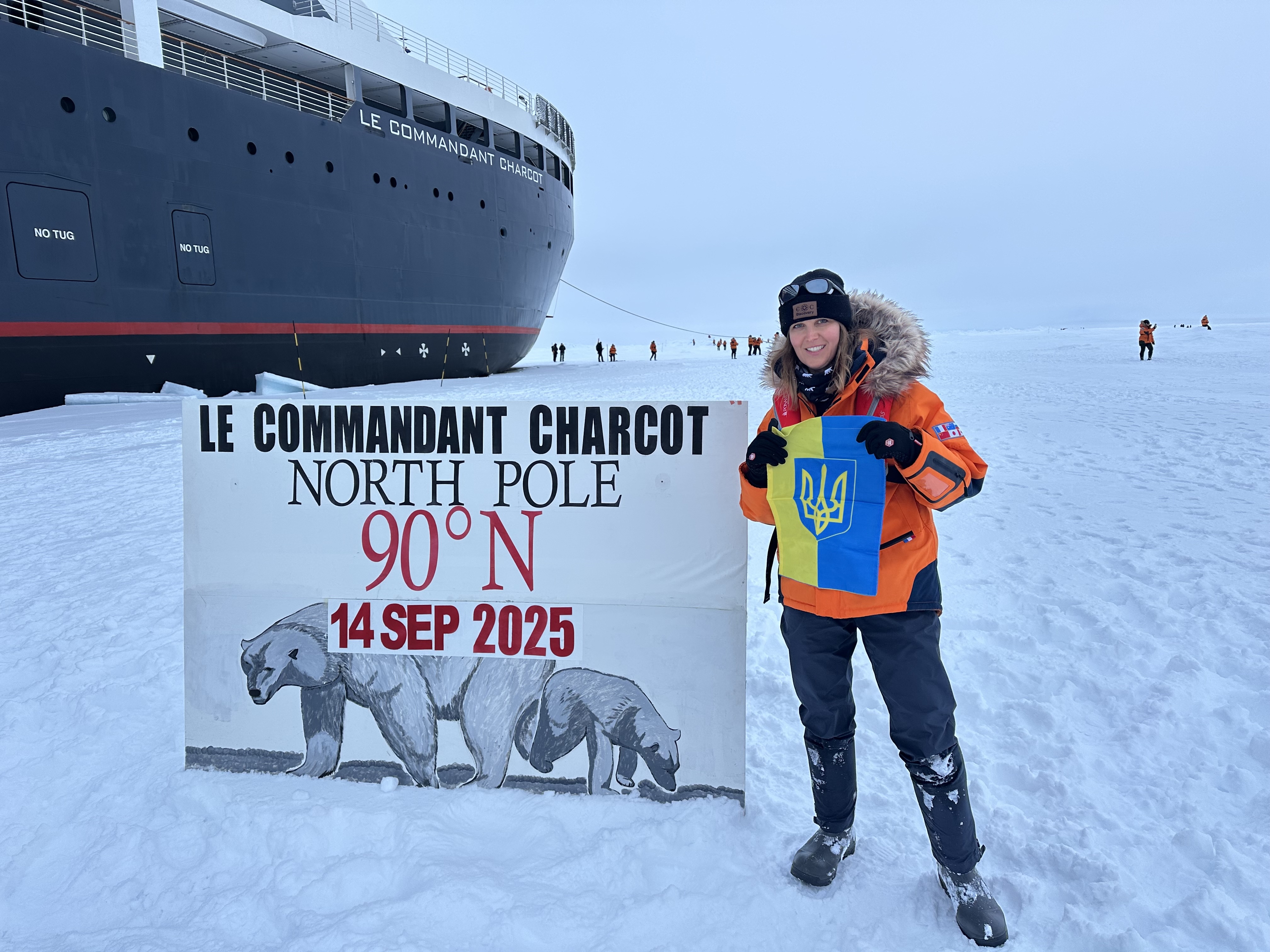 Ulyana Peña at the North Pole